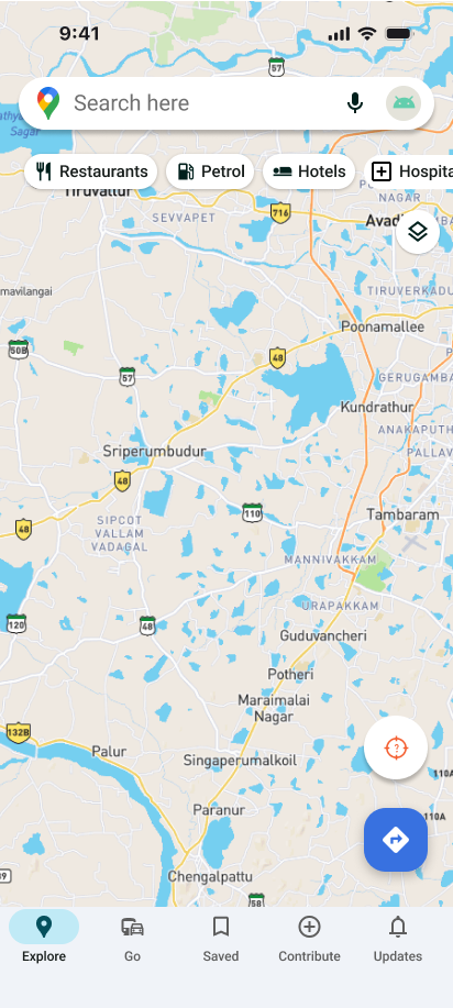 Default Map & Search View